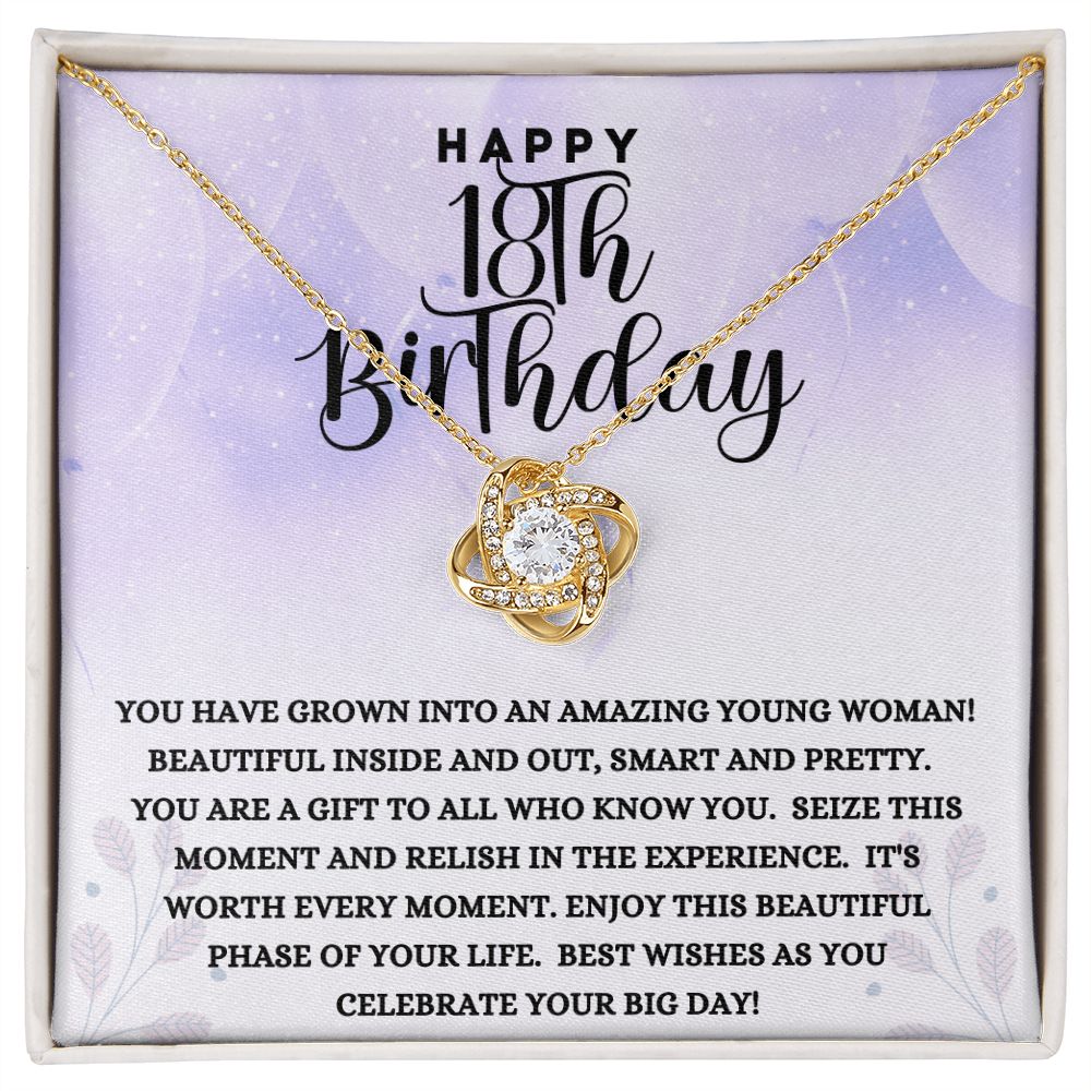 Happy 18th Birthday | Love Knot Necklace