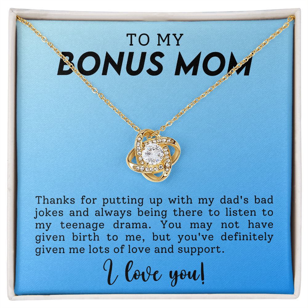 To My Bonus Mom | Love Knot Necklace