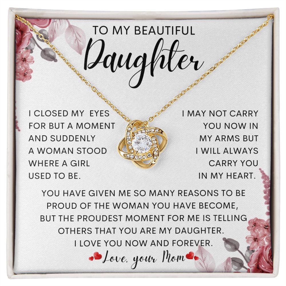 To My Beautiful Daughter | Gift For Daughter, Daughter Necklace, Birthday Gift
