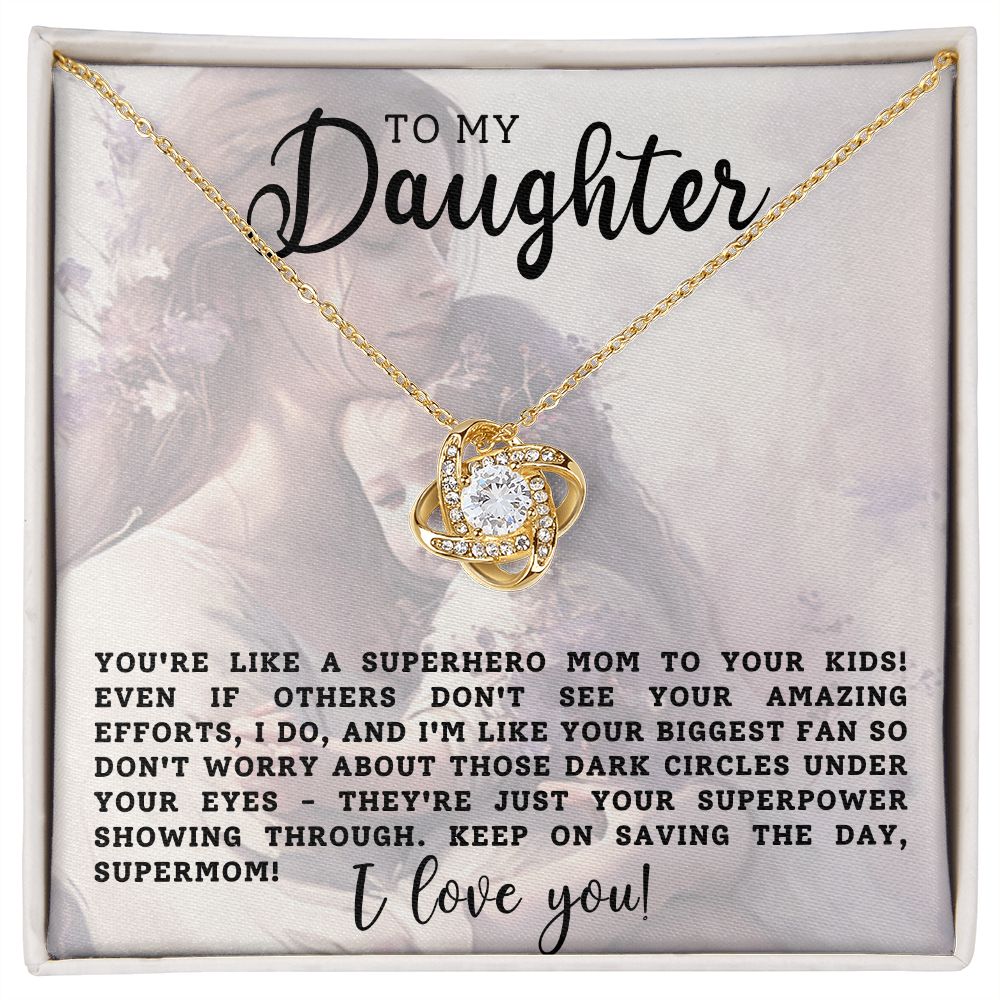 To My Daughter | Love Knot Necklace