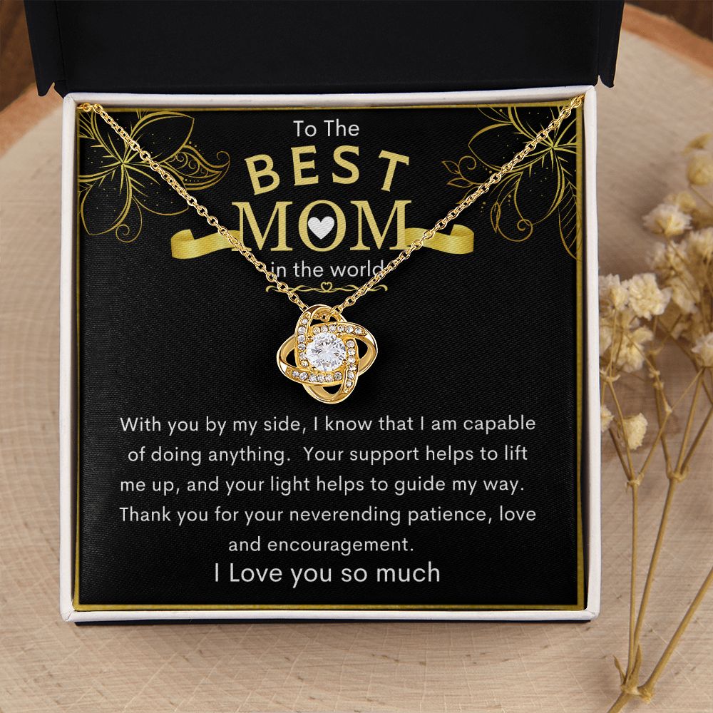 To The Best Mom in the World | Love Knot Necklace