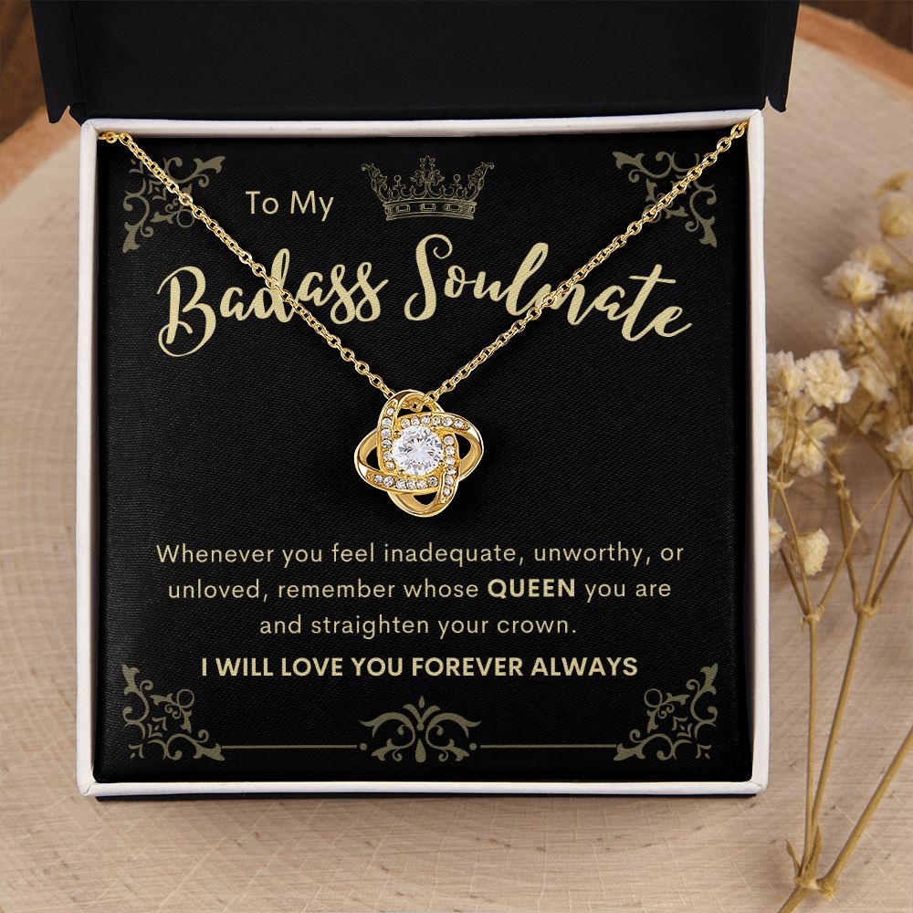 To My Badass Soulmate | Love Knot Necklace 1