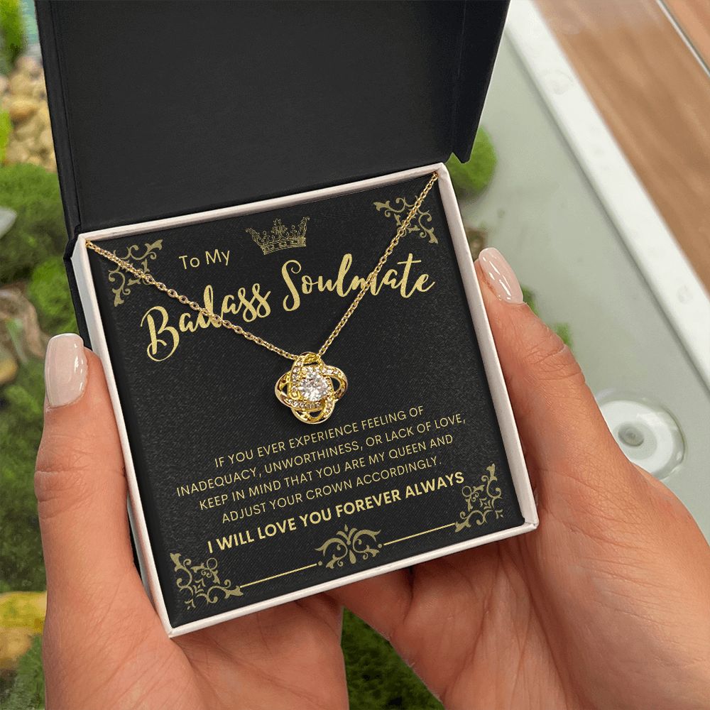 To My Badass Soulmate | Love Knot Necklace