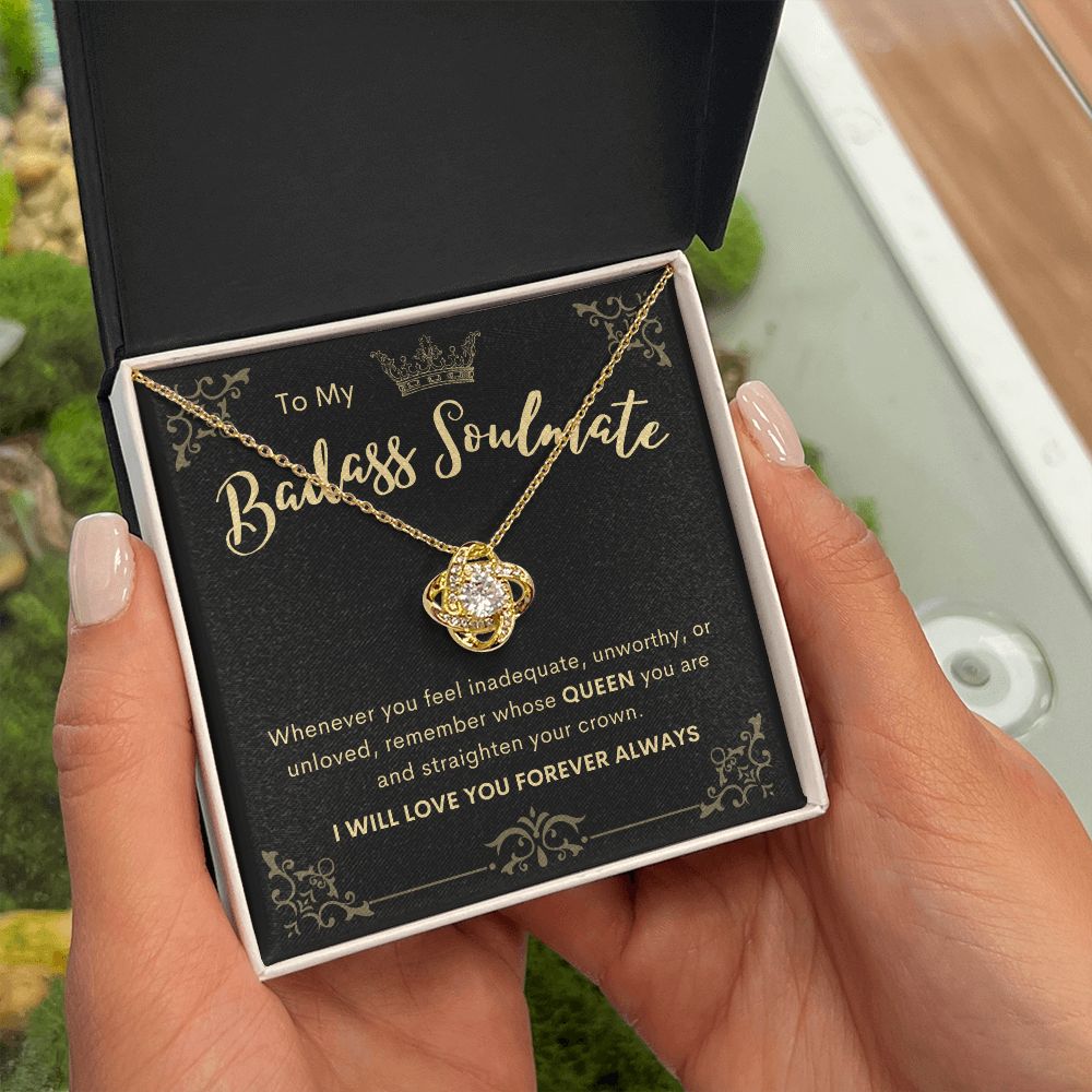 To My Badass Soulmate | Love Knot Necklace 1