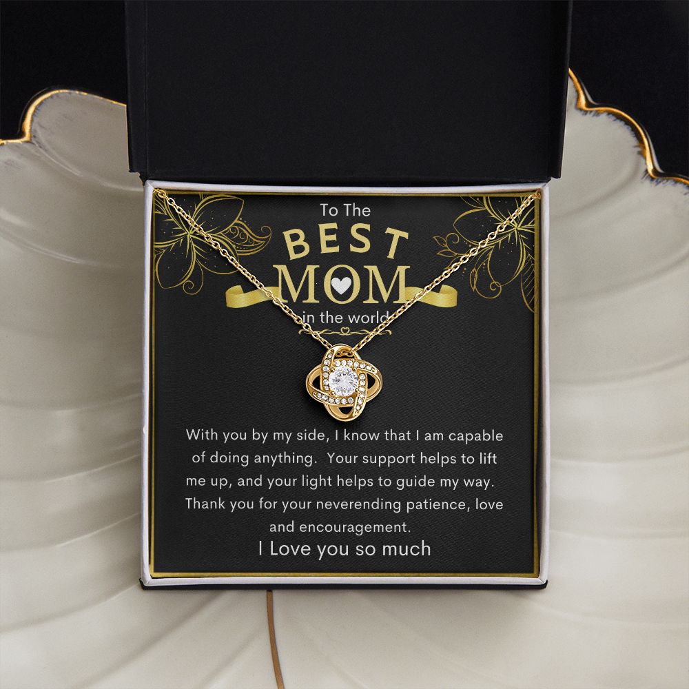 To The Best Mom in the World | Love Knot Necklace