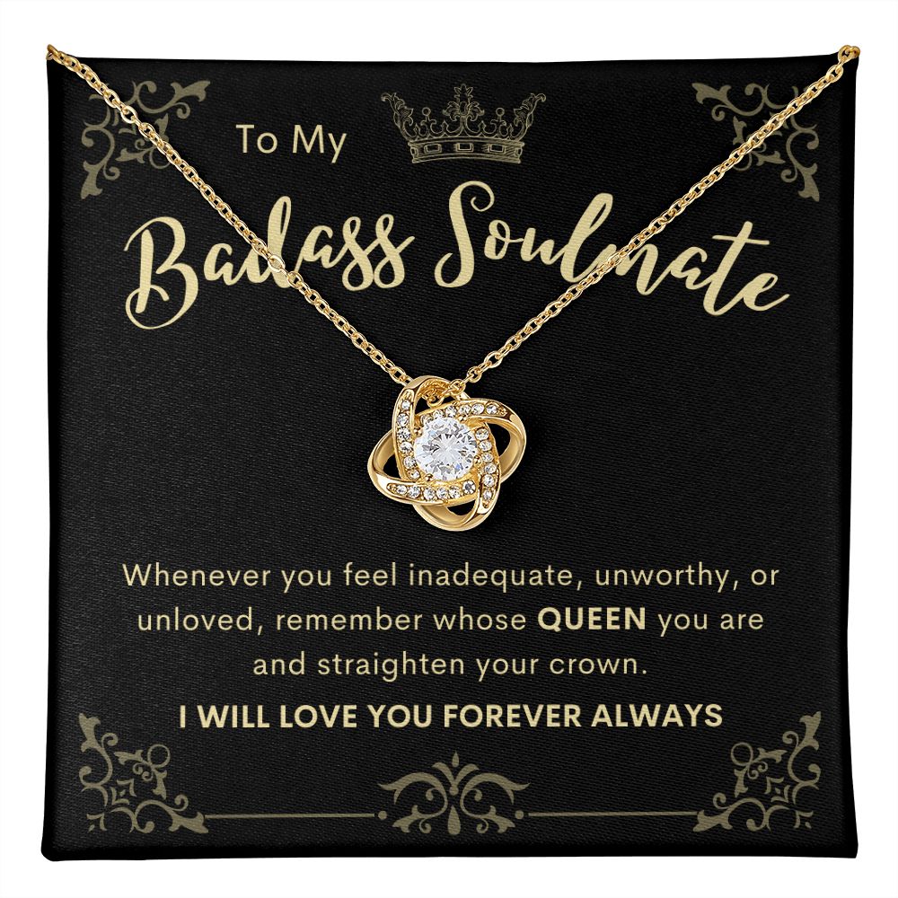 To My Badass Soulmate | Love Knot Necklace 1