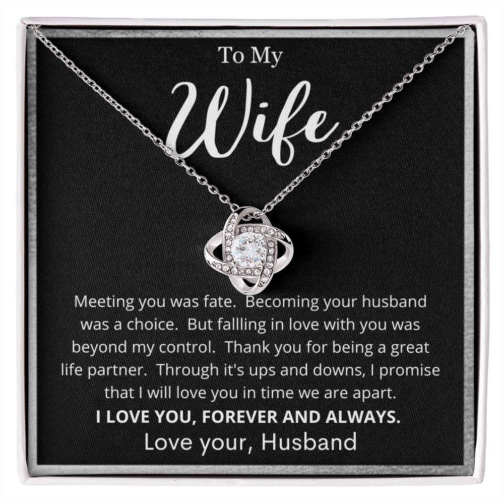 To My Wife | Love Knot Necklace