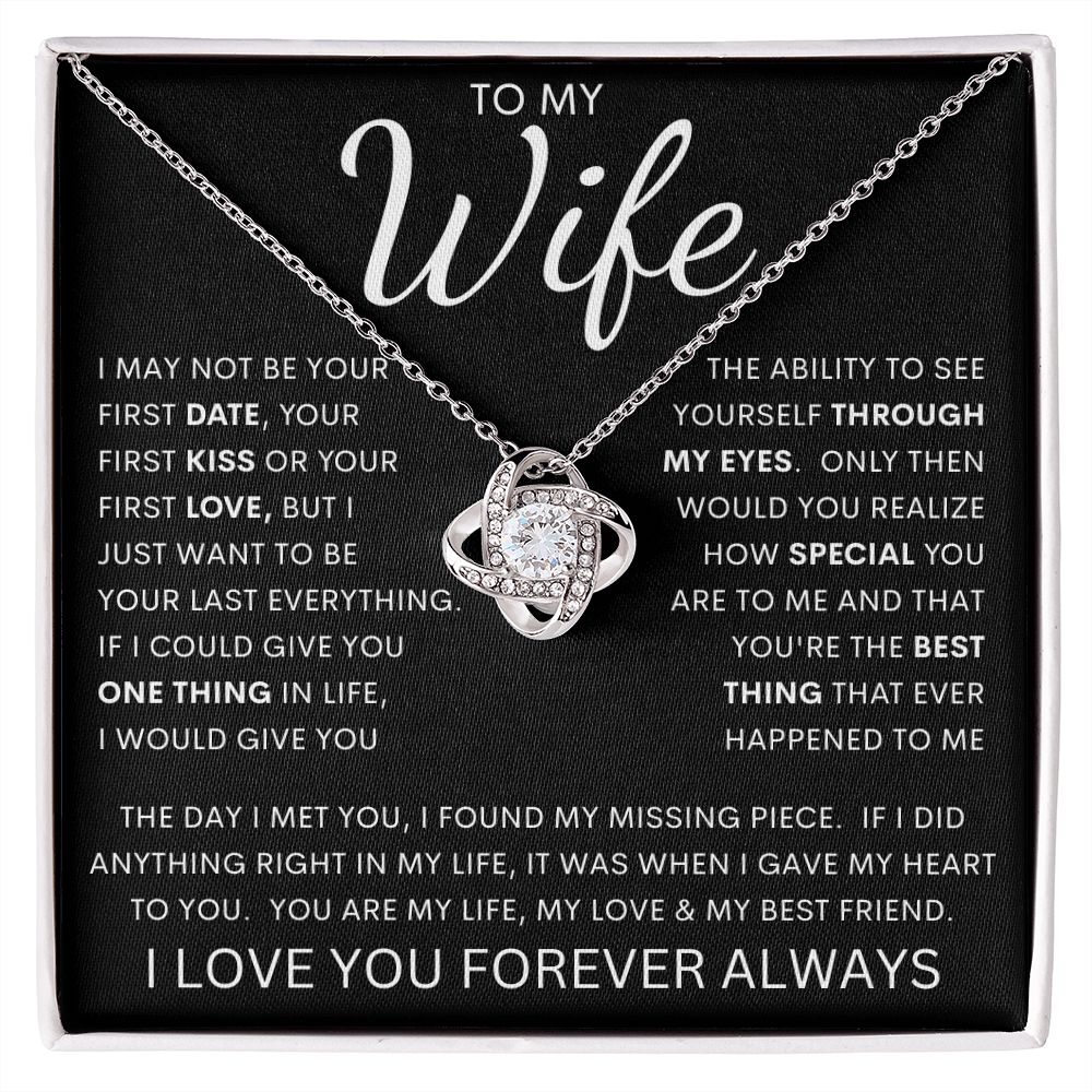 To My Wife | Love Knot Necklace