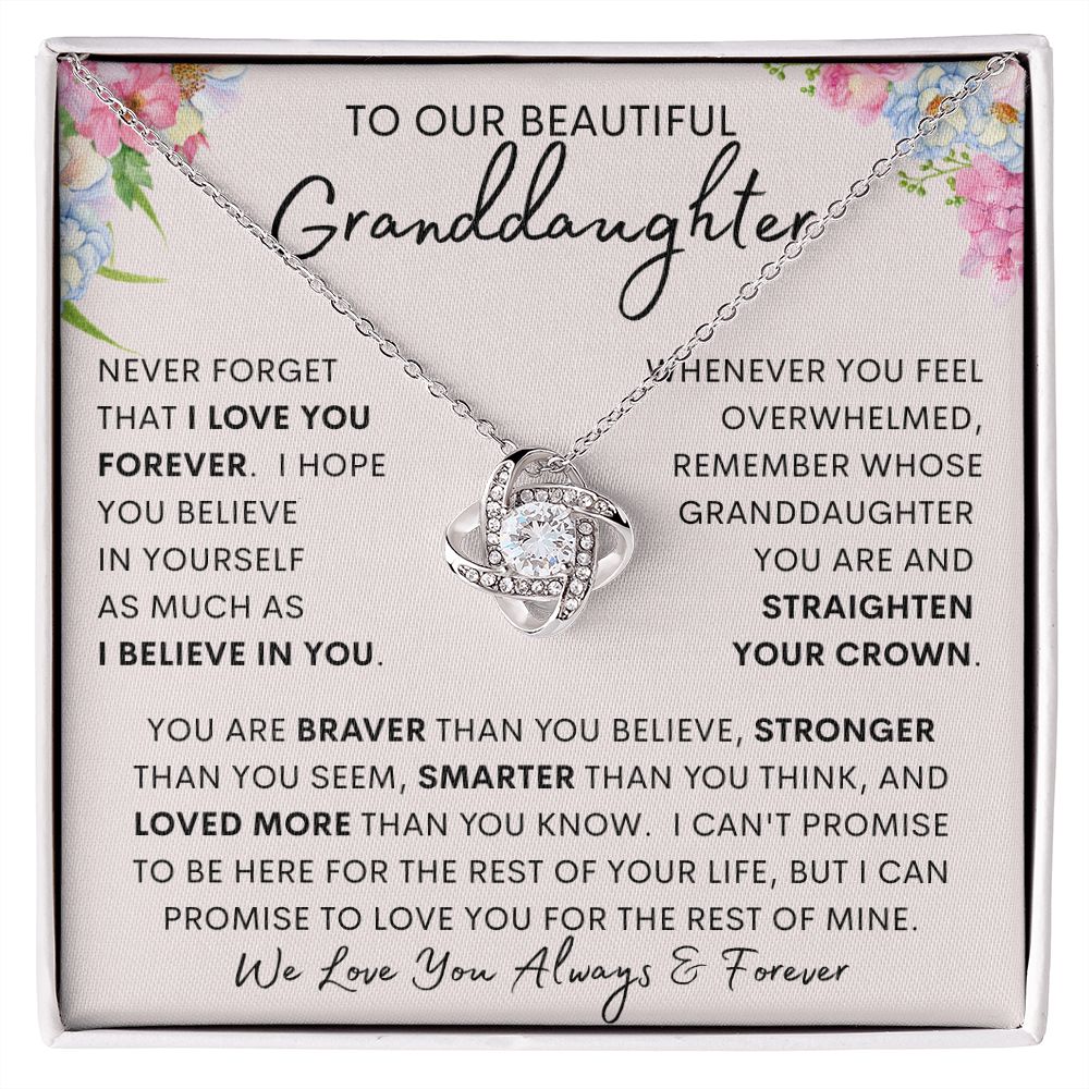 TO OUR BEAUTIFUL GRANDDAUGHTER | To my granddaughter, Birthday gift, Gift from grandma, Gift from grandpa
