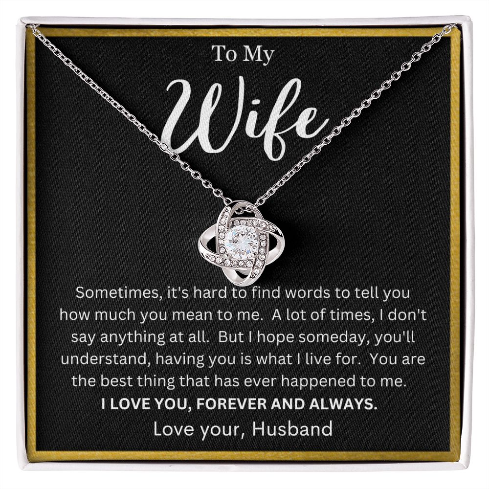 To My Wife | Love Knot Necklace