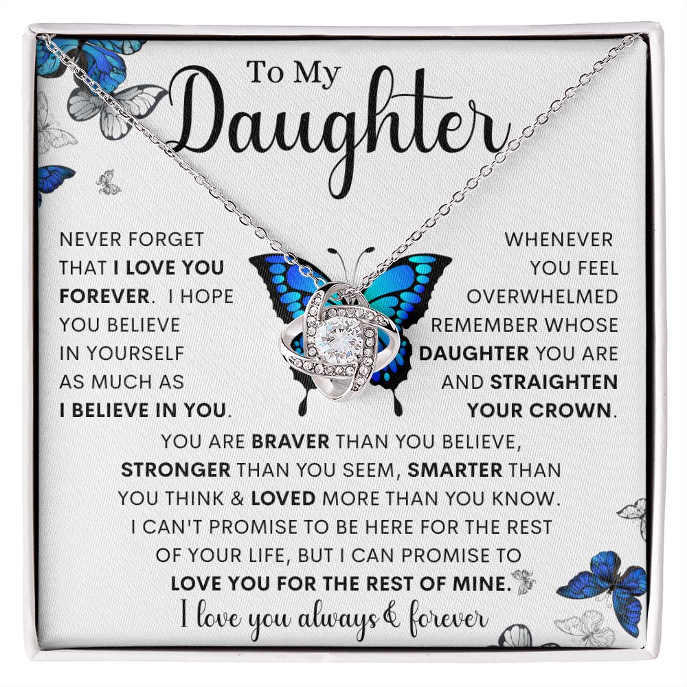 To My Daughter | Love Knot Necklace