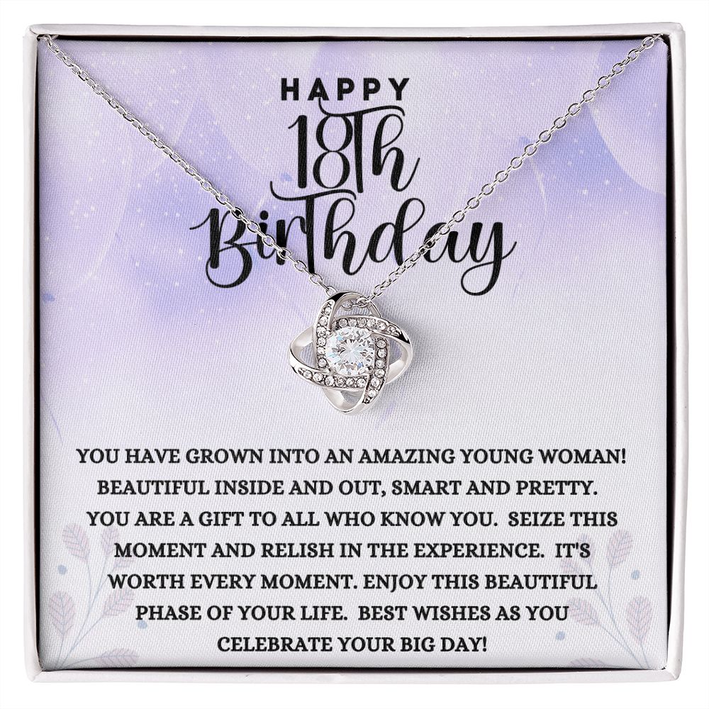 Happy 18th Birthday | Love Knot Necklace