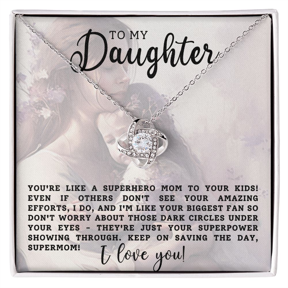 To My Daughter | Love Knot Necklace