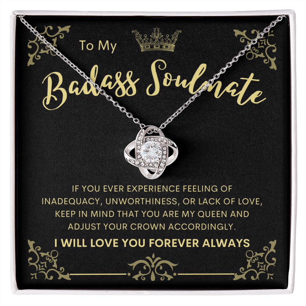 To My Badass Soulmate | Love Knot Necklace