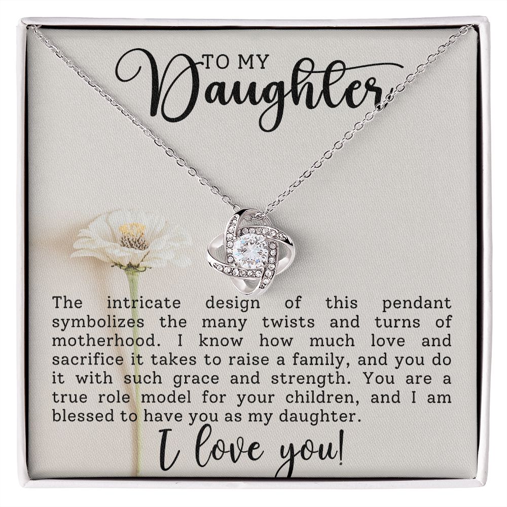 To My Daughter | Love Knot Necklace