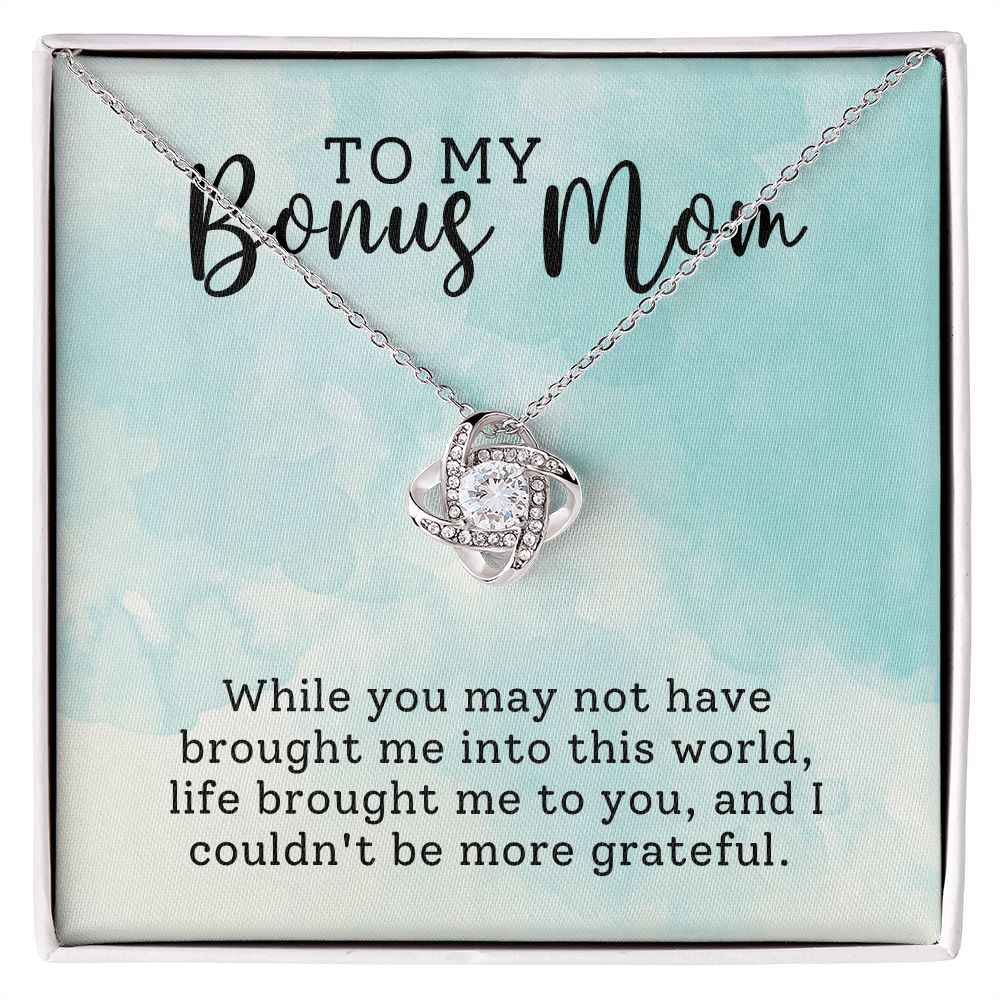 To My Bonus Mom | Love Knot Necklace