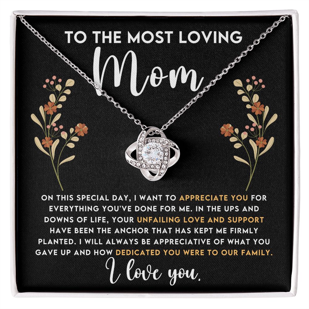 To The Most Loving Mom | Love Knot Necklace