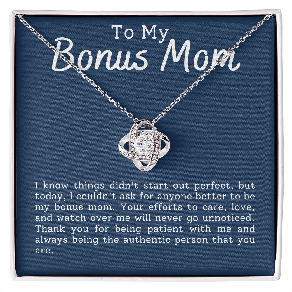 To My Bonus Mom | Love Knot Necklace
