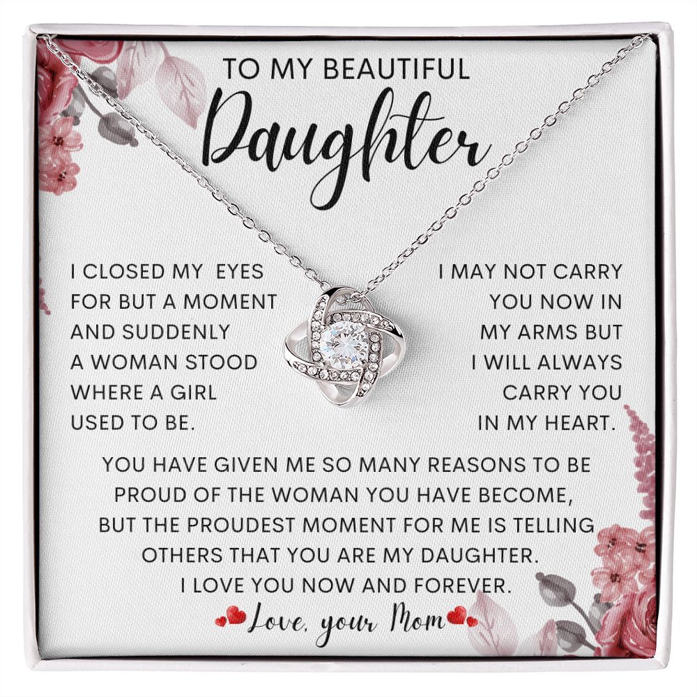 To My Beautiful Daughter | Gift For Daughter, Daughter Necklace, Birthday Gift