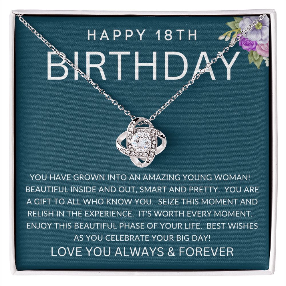 Happy 18th Birthday | Love Knot Necklace