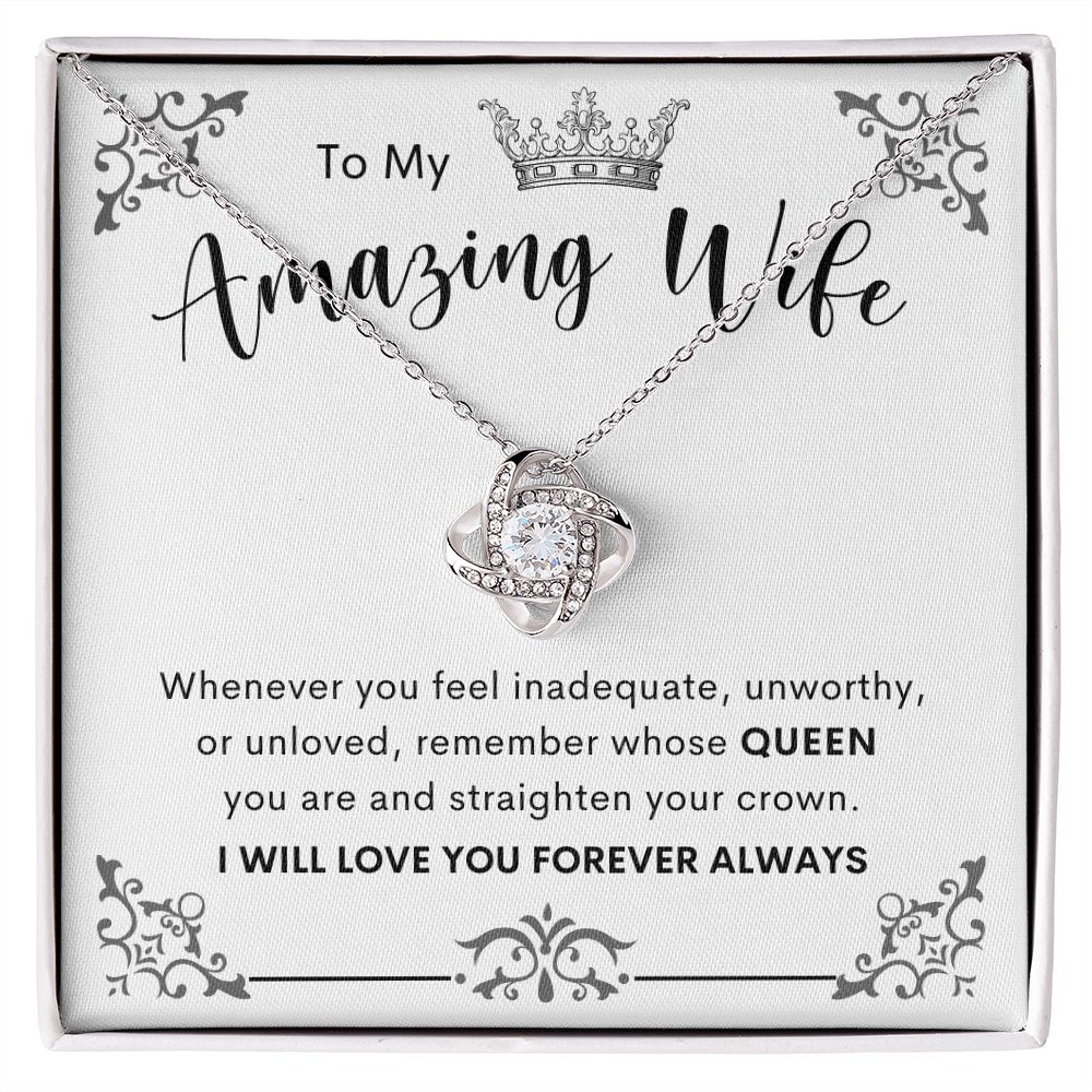 To My Amazing Wife | Love Knot Necklace