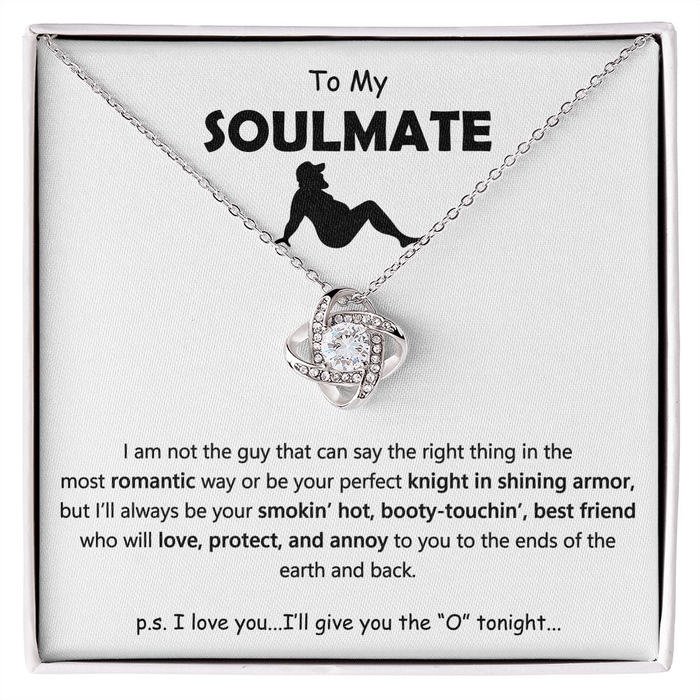 TO MY SOULMATE | Love Knot Necklace | Soulmate necklace, Soulmate gift, Anniversary gift, Wife necklace, Gift for her