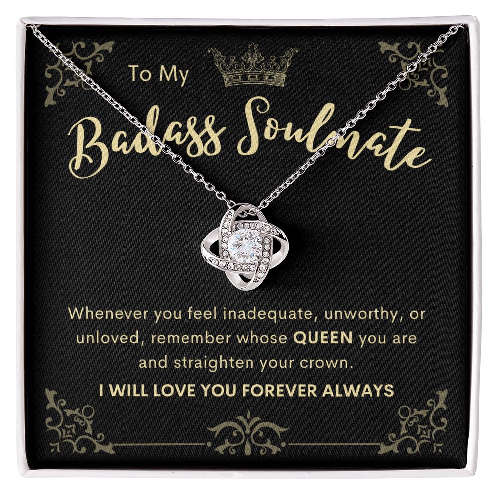 To My Badass Soulmate | Love Knot Necklace 1