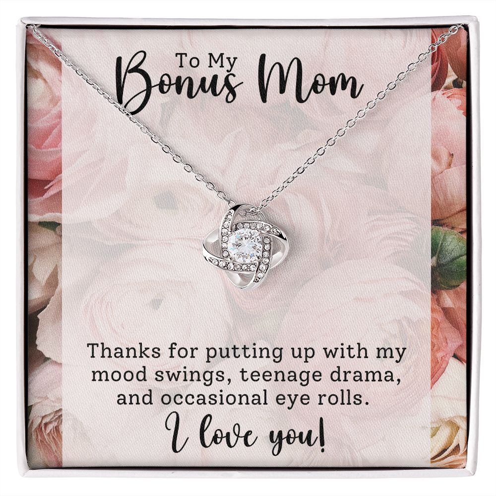 To My Bonus Mom | Love Knot Necklace