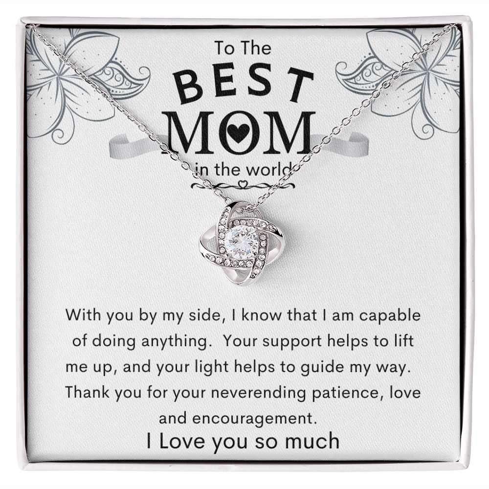 To the Best Mom in the World | Love Knot Necklace