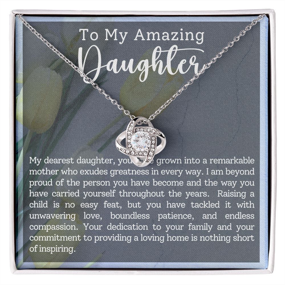 To My Amazing Daughter | Love Knot Necklace