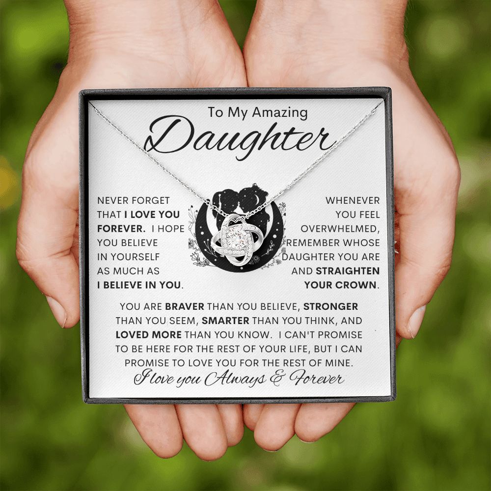 To My Amazing Daughter | Love Knot Necklace