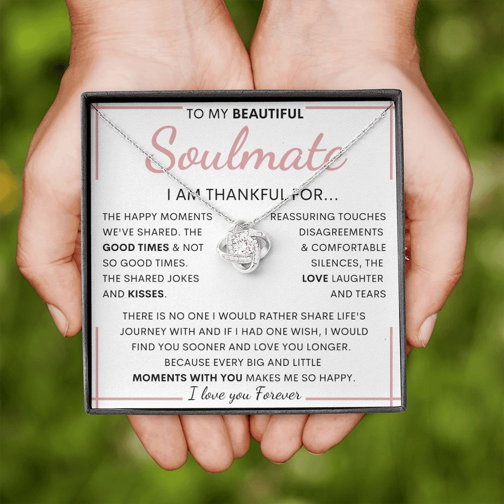 To My Beautiful Soulmate | Gift for soulmate, Anniversary necklace, Gift for Wife, Birthday gift