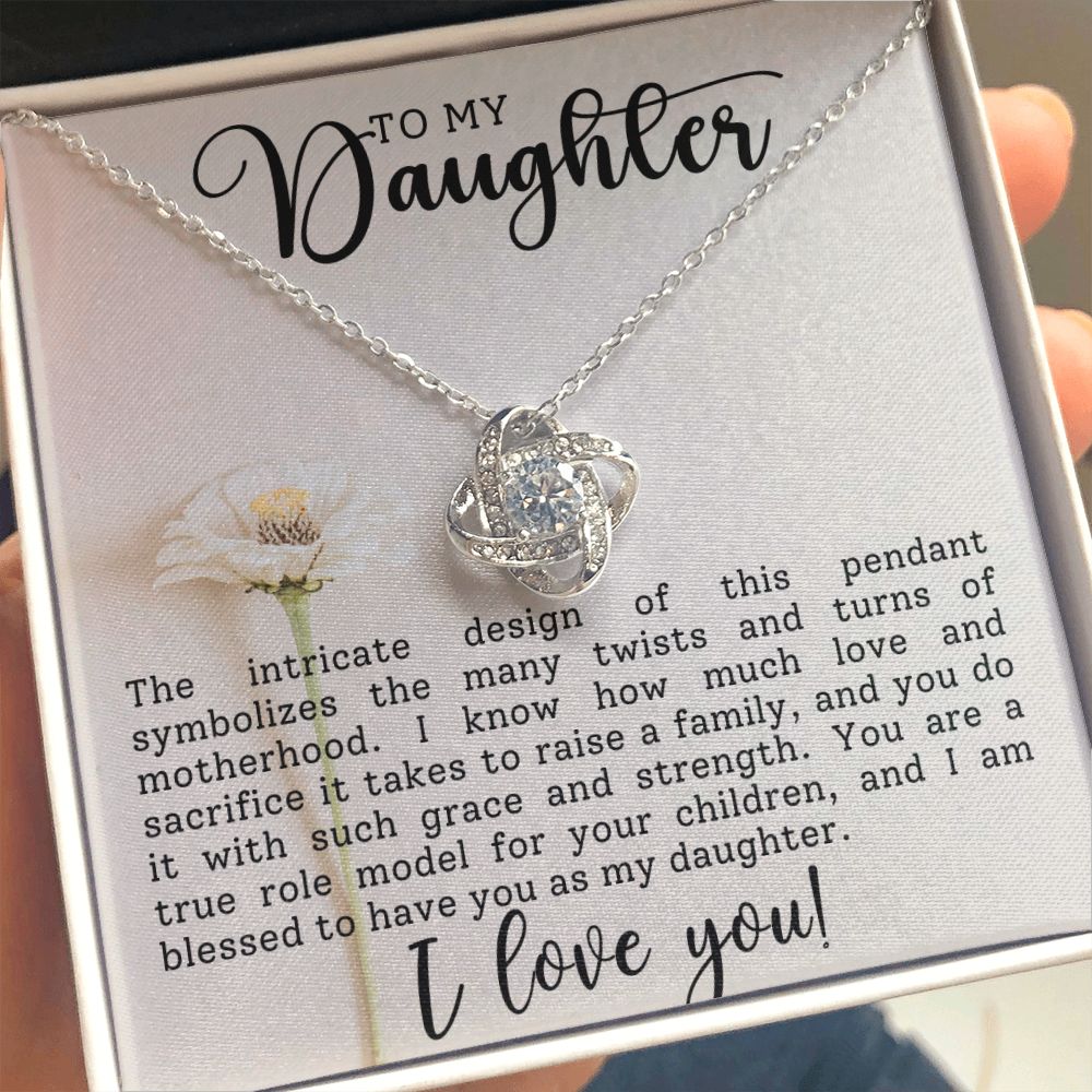 To My Daughter | Love Knot Necklace