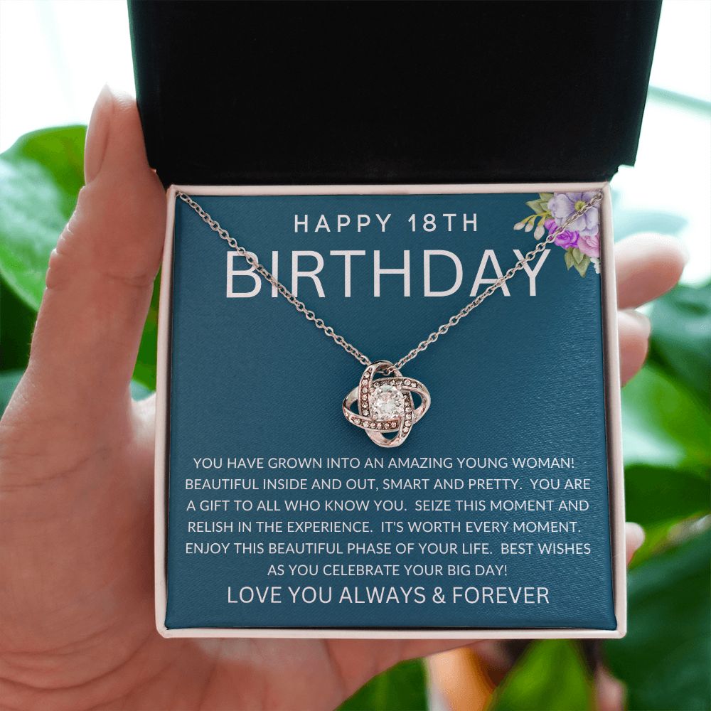 Happy 18th Birthday | Love Knot Necklace