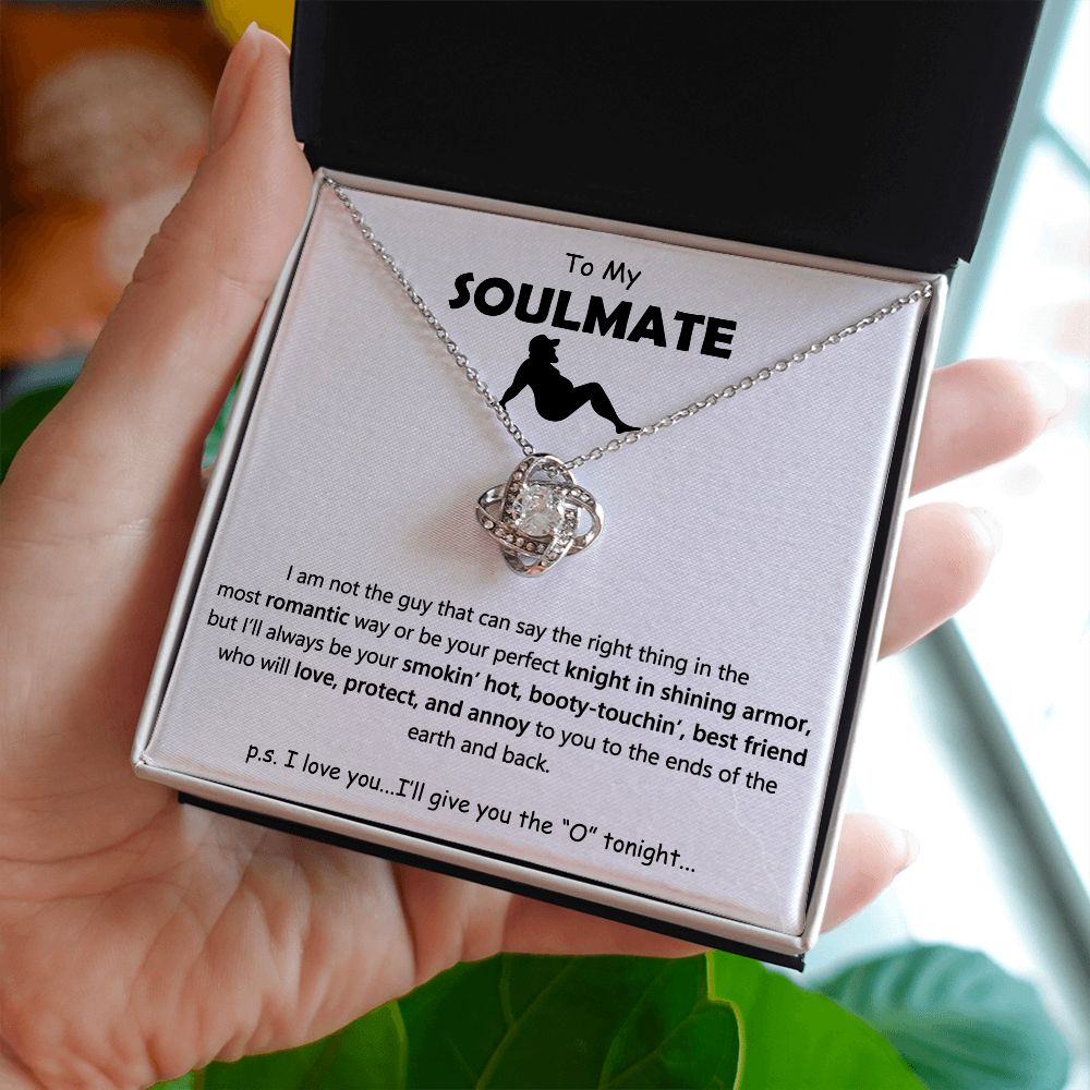 TO MY SOULMATE | Love Knot Necklace | Soulmate necklace, Soulmate gift, Anniversary gift, Wife necklace, Gift for her
