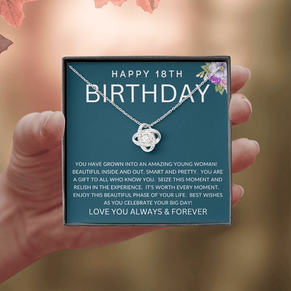 Happy 18th Birthday | Love Knot Necklace