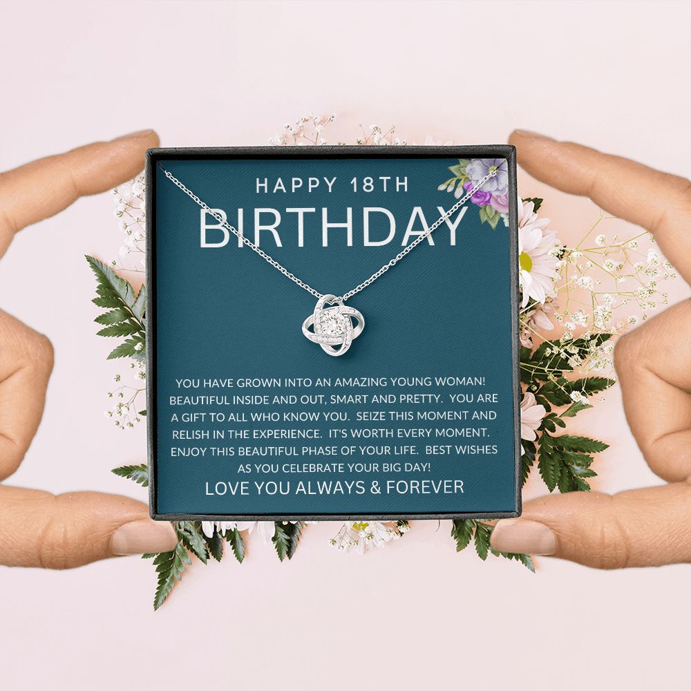 Happy 18th Birthday | Love Knot Necklace