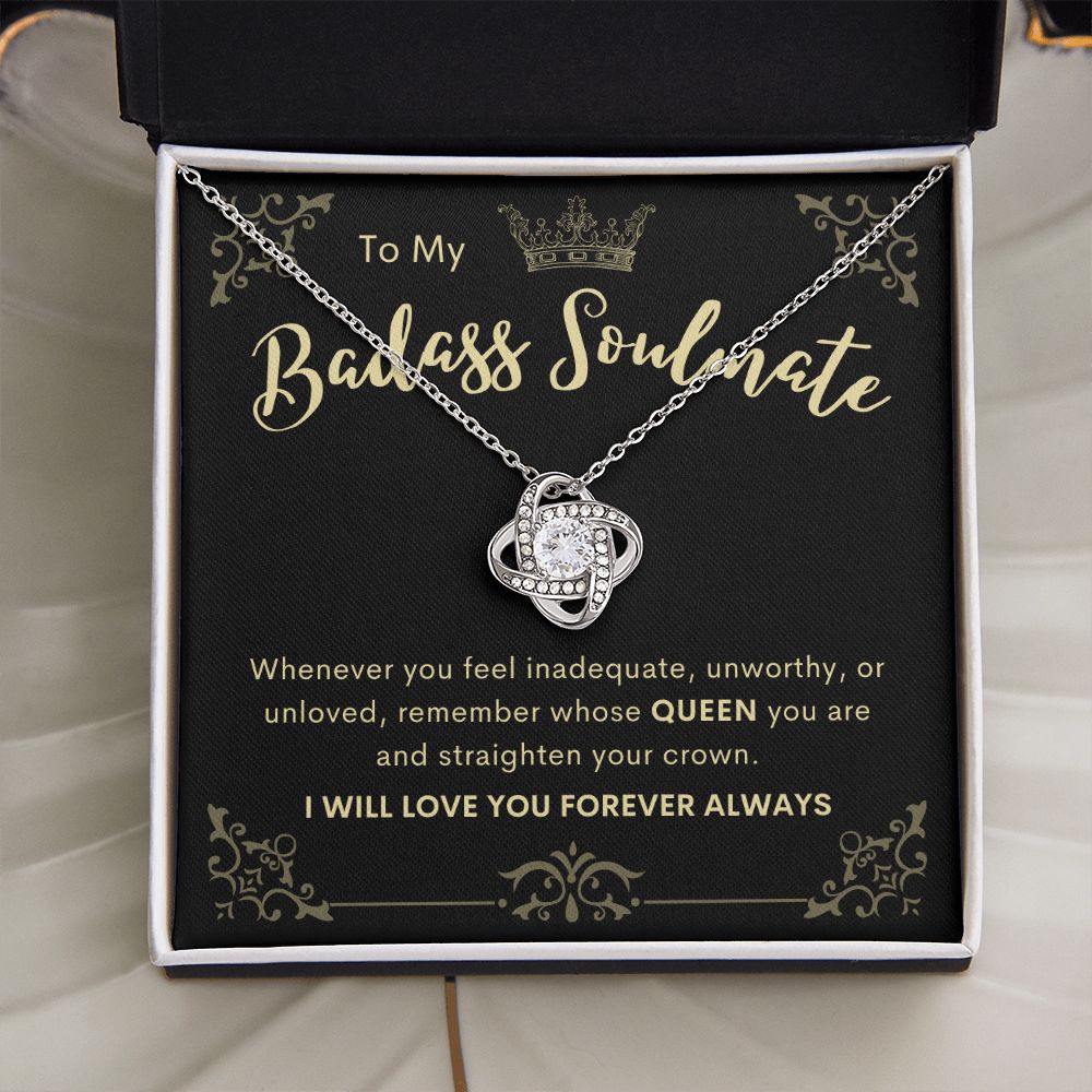 To My Badass Soulmate | Love Knot Necklace 1