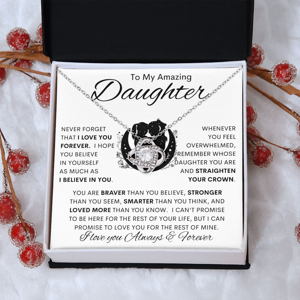 To My Amazing Daughter | Love Knot Necklace