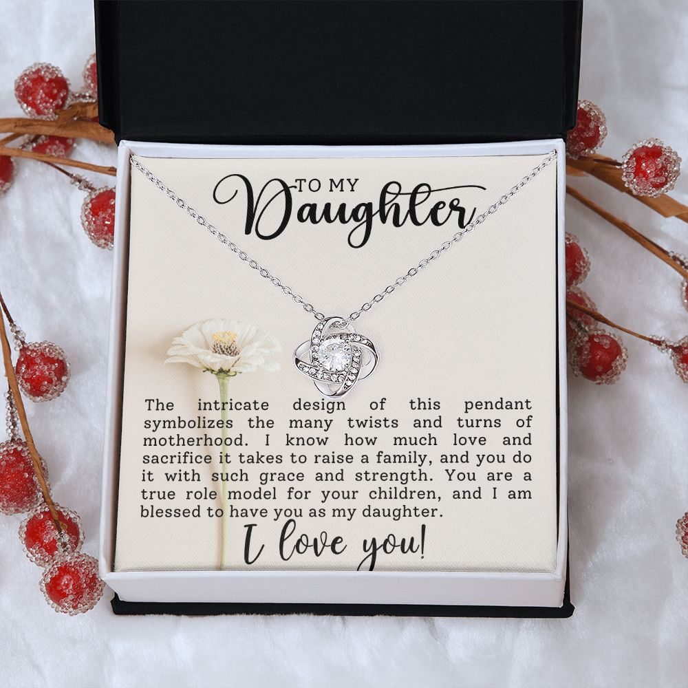 To My Daughter | Love Knot Necklace