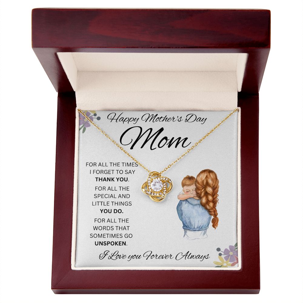 Happy Mother's Day Mom | Love Knot Necklace