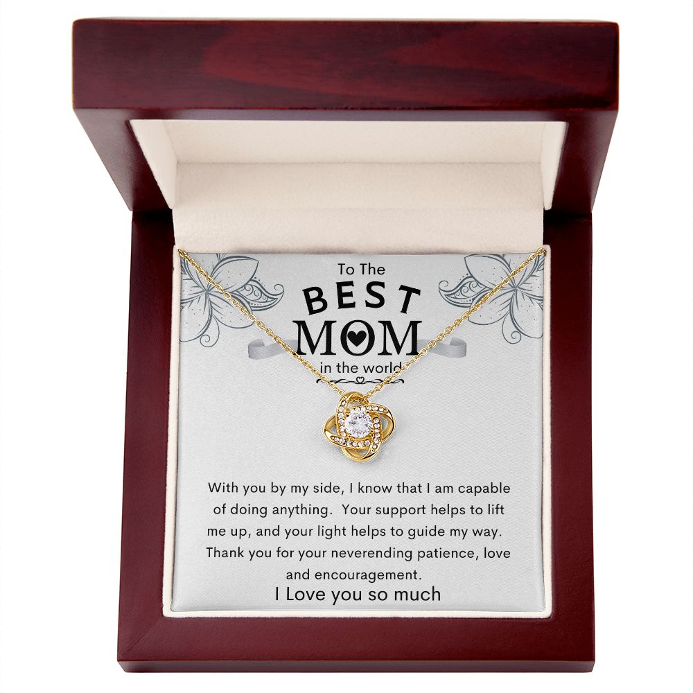 To the Best Mom in the World | Love Knot Necklace