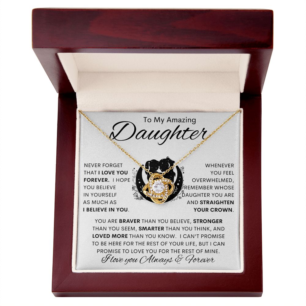 To My Amazing Daughter | Love Knot Necklace