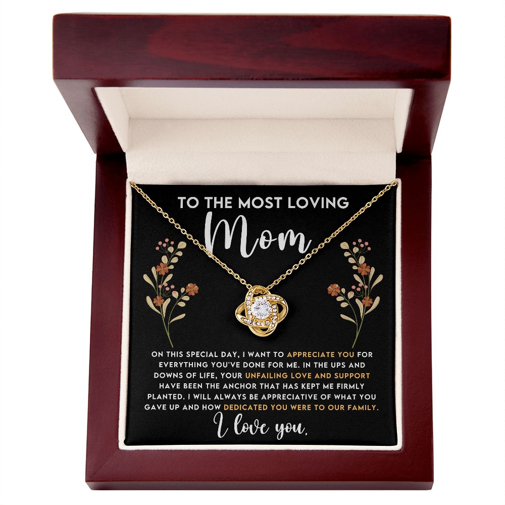 To The Most Loving Mom | Love Knot Necklace