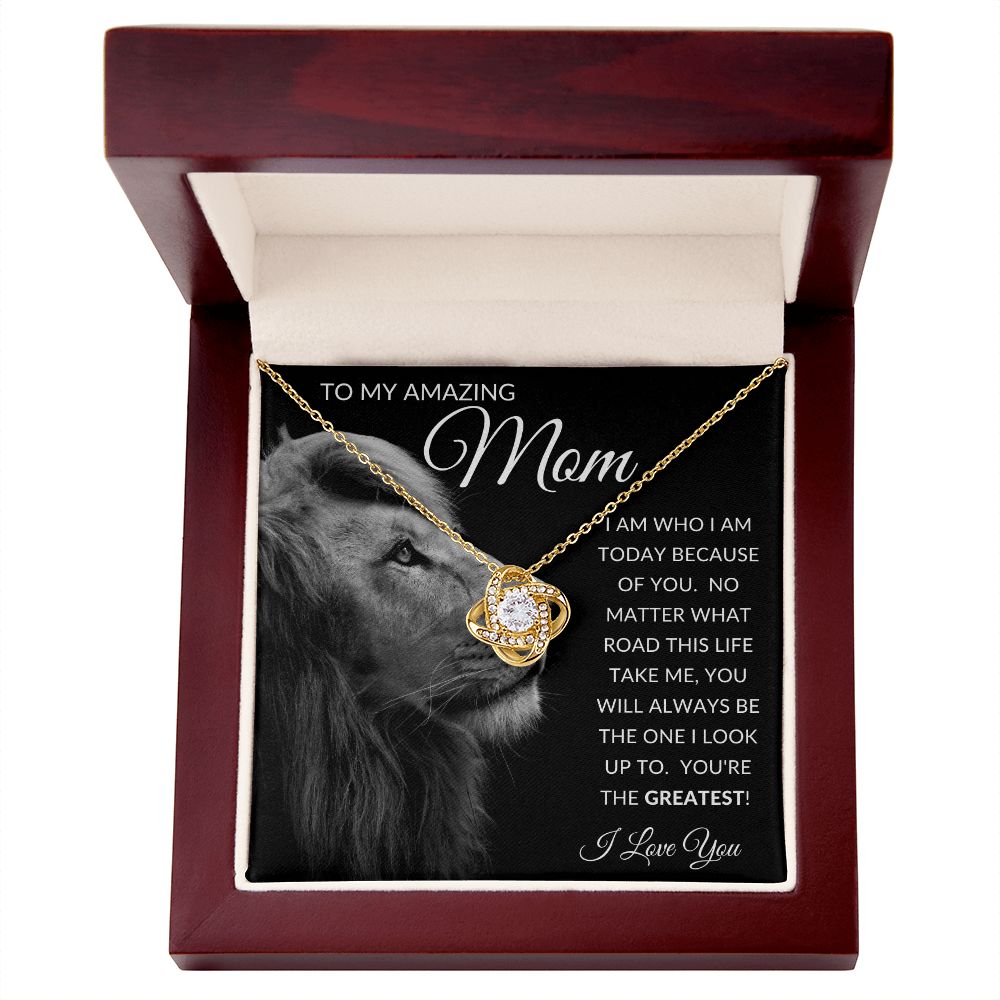 To My Amazing Mom | Love Knot Necklace | I Am Who I Am