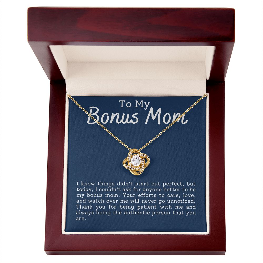 To My Bonus Mom | Love Knot Necklace