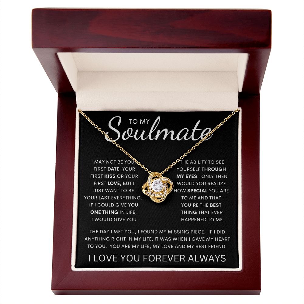 To My Soulmate | Love Knot Necklace
