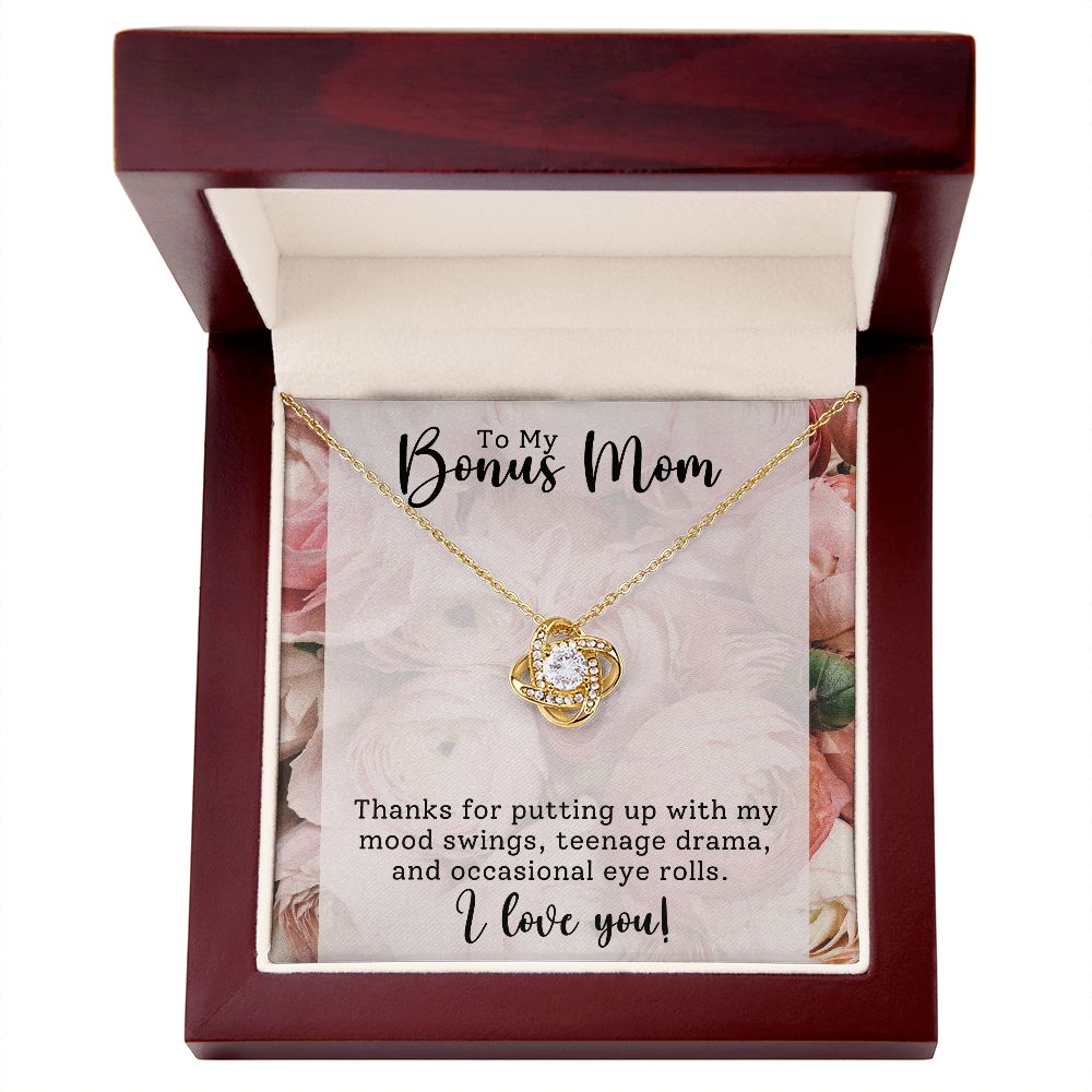 To My Bonus Mom | Love Knot Necklace