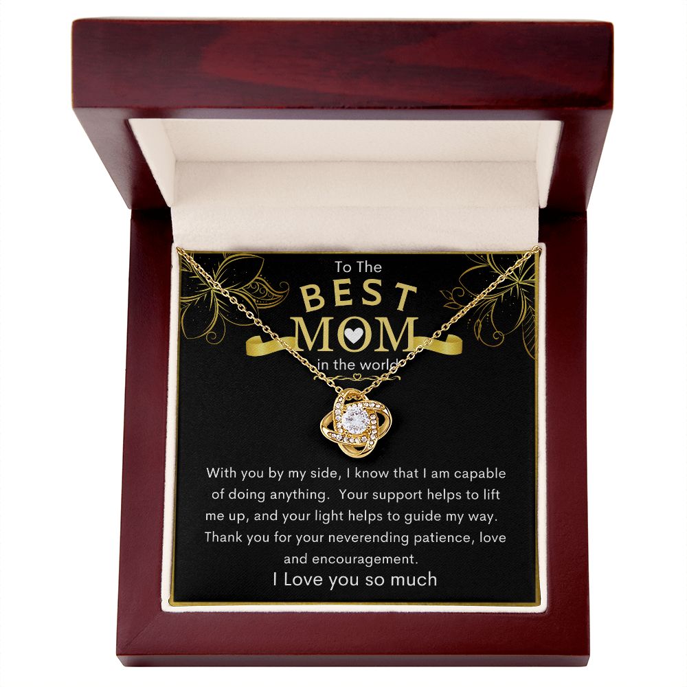 To The Best Mom in the World | Love Knot Necklace