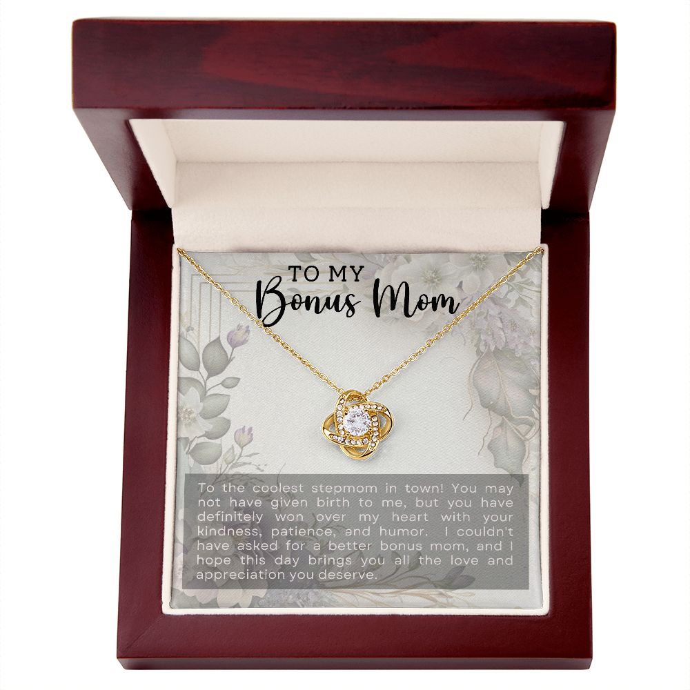 To My Bonus Mom | Love Knot Necklace